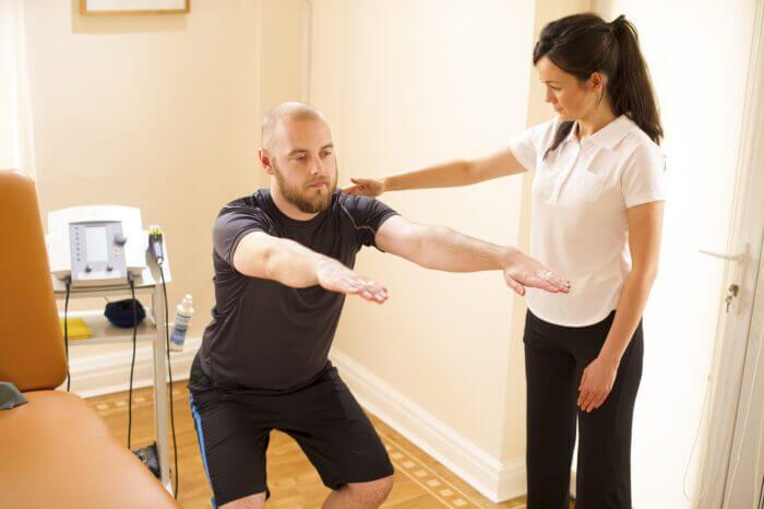 physical therapy of boy